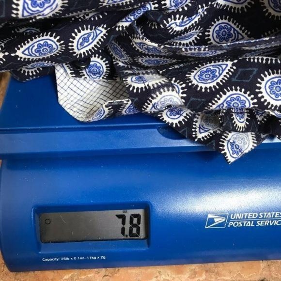 Thomas Dean Blue Men's Large Paisley Print Shirt - Picture 6 of 7